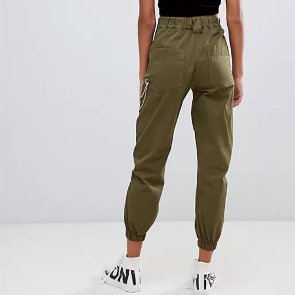 ASOS - Bershka Green Cargo pants